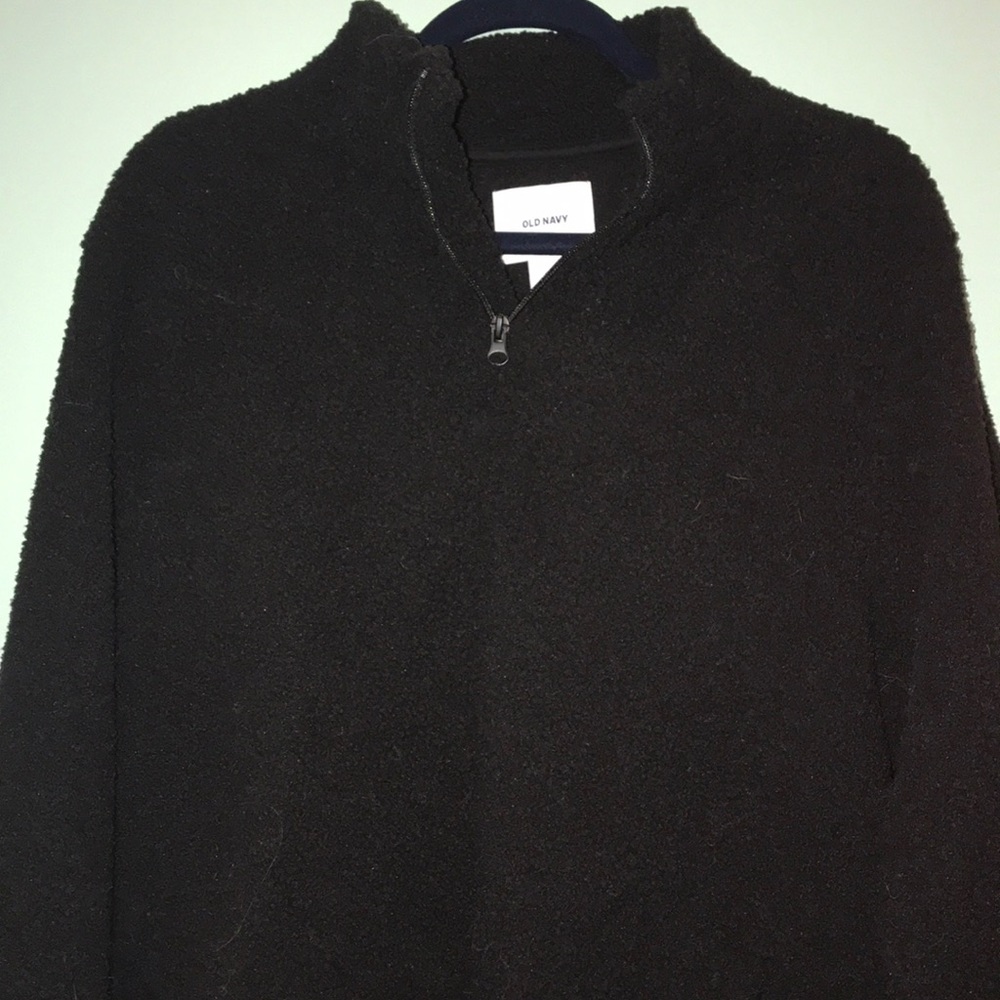 Black teddy jacket Quarter Zip